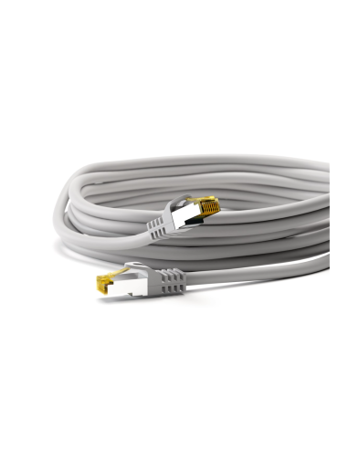 Cable RJ45 0.25mts Cat7 S/FTP gris