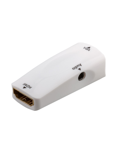 Adaptador HDMI hembra a VGA hembra + audio