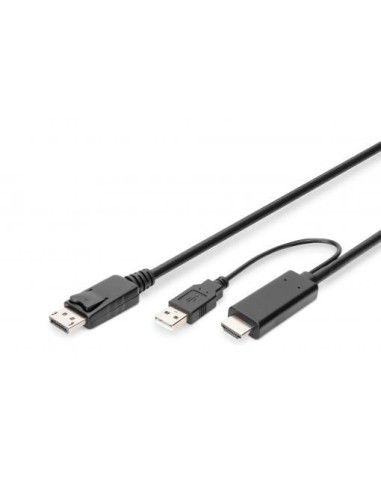 Cable adaptador 4K HDMI a DisplayPort 2 mts.