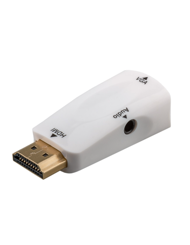 Adaptador HDMI Macho A VGA Hembra + Audio