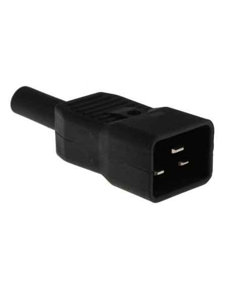CONECTOR IEC C20 MACHO AEREO