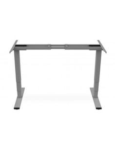 Bastidor de mesa eléctrico de altura regulable, motor doble, 3 niveles, gris 2