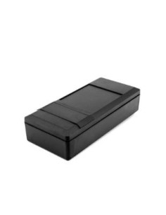 CAJA PLASTICO ABS NEGRA 131x60x30mm CON PORTAPILAS