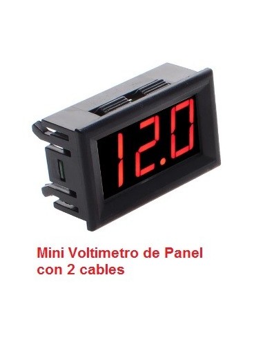 VOLTIMETRO DE PANEL DE 4.5V ÷ 30V 2 CABLES