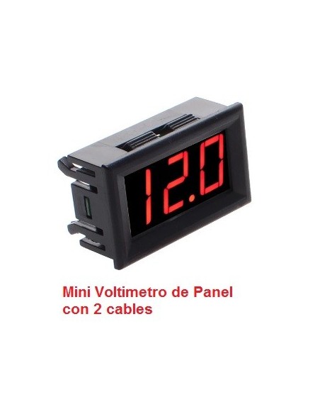 VOLTIMETRO DE PANEL DE 4.5V ÷ 30V 2 CABLES