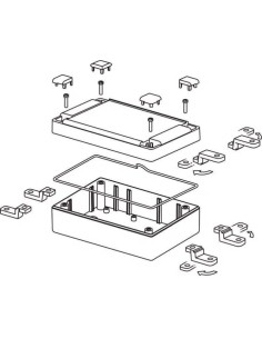 CAJA RETEX SERIE 70 EN ABS 90X55X40mm GRIS 2
