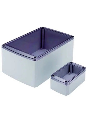 CAJA RETEX SERIE 102 TAPA TRANSPARENTE 110X60X40 GRIS
