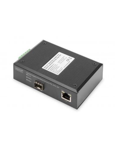 Conversor de medios Gigabit PoE industrial PSE, RJ45, SFP
