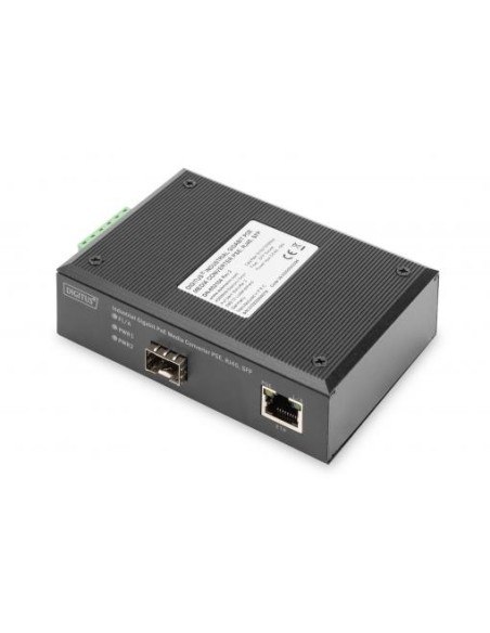Conversor de medios Gigabit PoE industrial PSE, RJ45, SFP