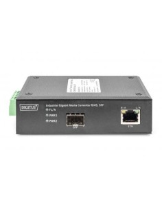 Convertidor de medios industrial Gigabit RJ45, SFP 2