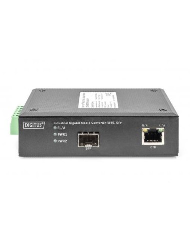 Convertidor de medios industrial Gigabit RJ45, SFP