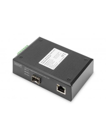 Convertidor de medios industrial Gigabit RJ45, SFP