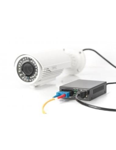 Convertidor de medios Gigabit PoE, RJ45 / SC, MM, PSE