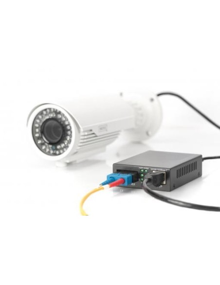 Convertidor de medios Gigabit PoE, RJ45 / SC, MM, PSE