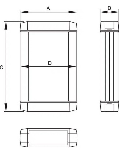 CAJA RETEX SERIE 50 122X47X160 NEGRO