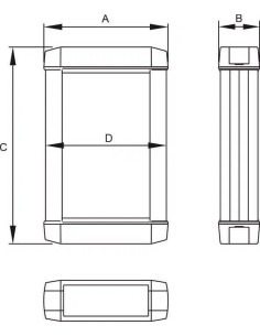 CAJA RETEX SERIE 50 102X37X190 NEGRO 2