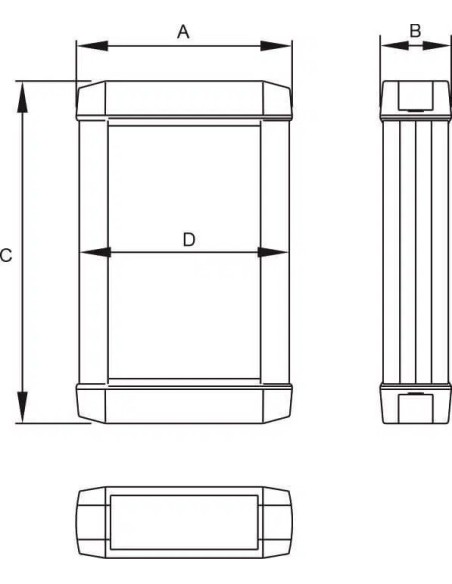 CAJA RETEX SERIE 50 122X47X220 NEGRO