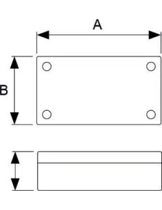 CAJA ESTANCA RETEX SERIE IP68 NEGRA 125X80X57mm 2