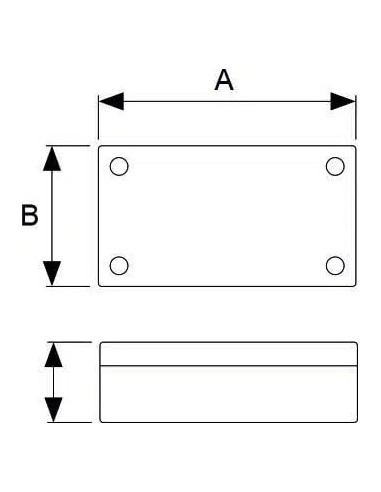 CAJA ESTANCA RETEX SERIE IP68 NEGRA 100X100X81mm