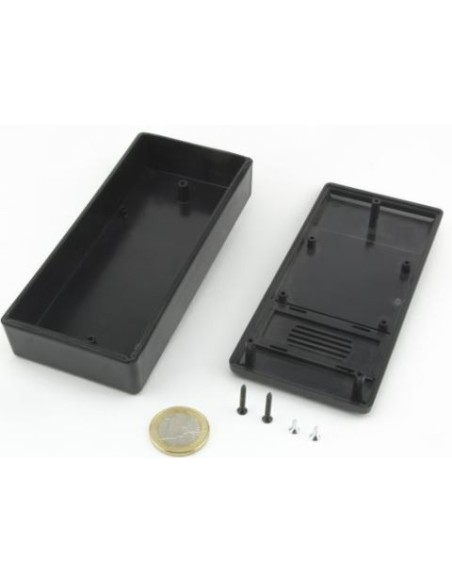 CAJA PLASTICO NEGRA 131x60x30mm AIREACION