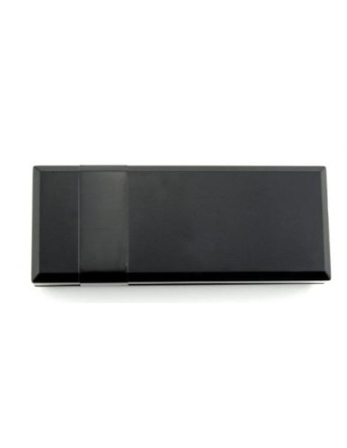 CAJA PLASTICO ABS NEGRA 128x51x24mm CON PORTAPILAS