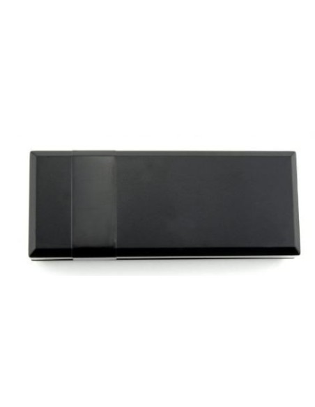 CAJA PLASTICO ABS NEGRA 128x51x24mm CON PORTAPILAS