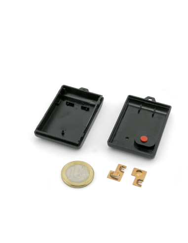 CAJA MINIATURA MANDO PLASTICO 61x37x16mm 1 BOTON