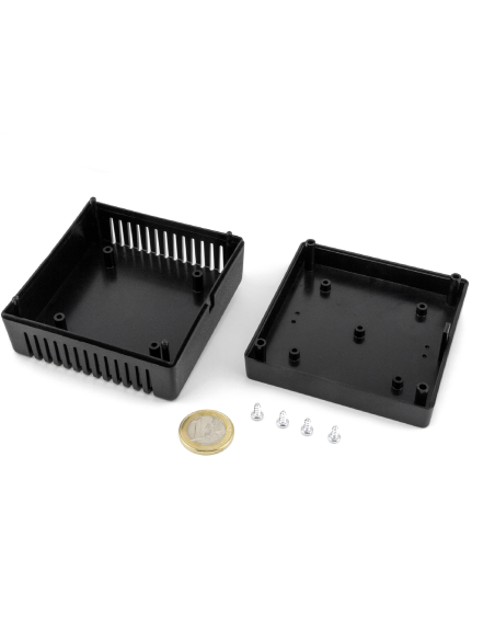 CAJA PLASTICO COLOR NEGRO 84x84x36mm IDEAL PARA SENSORES