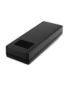 CAJA SUPERTRONIC PLASTICO NEGRA 127X47X23mm CON SALIDA DE AIRE