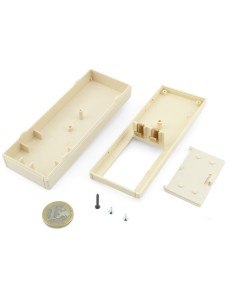 CAJA SUPERTRONIC PLASTICO PORTAPILA MARFIL 127x47x23mm 2