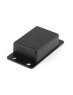 CAJA DE PARED NEGRA 76x42x25xmm CON ALETAS