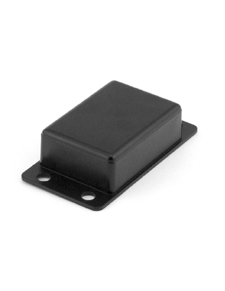 CAJA DE PARED NEGRA 76x42x25xmm CON ALETAS