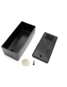CAJA SUPERTRONIC PLASTICO NEGRA 121X56X42mm CON SALIDA DE AIRE 2
