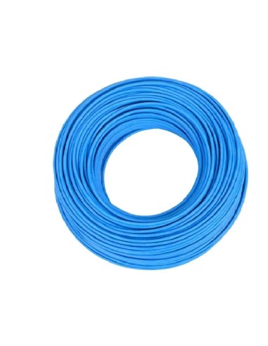 10 MTS CABLE UNIFILAR RIGIDO 0.5MM AZUL