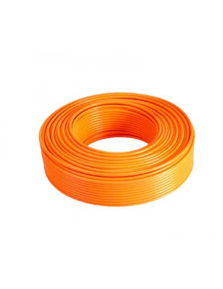 10 MTS CABLE UNIFILAR RIGIDO 0.5MM NARANJA