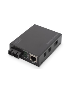 Convertidor de medios Gigabit PoE, RJ45 / SC, SM, PSE
