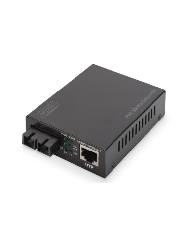 Convertidor de medios Gigabit PoE, RJ45 / SC, SM, PSE
