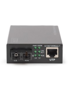 Convertidor de medios Gigabit PoE, RJ45 / SC, SM, PSE 2