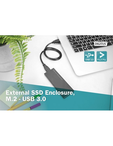 Carcasa SSD externa, M.2 - USB 3.0