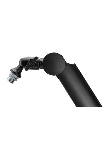 Brazo de micrófono con mordaza para mesa y guía de cables