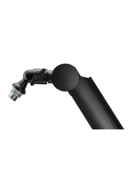 Brazo de micrófono con mordaza para mesa y guía de cables