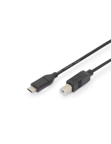 Cable de conexión USB Type-C™, Type-C™ a B, 1.8 mts.