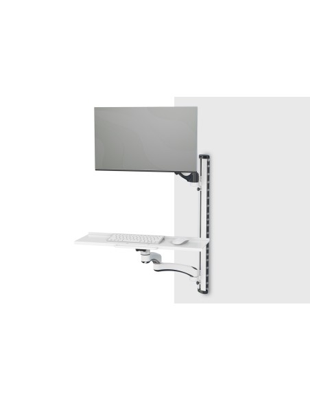 Estación de trabajo (monitor, teclado, maus) Montaje en la pared