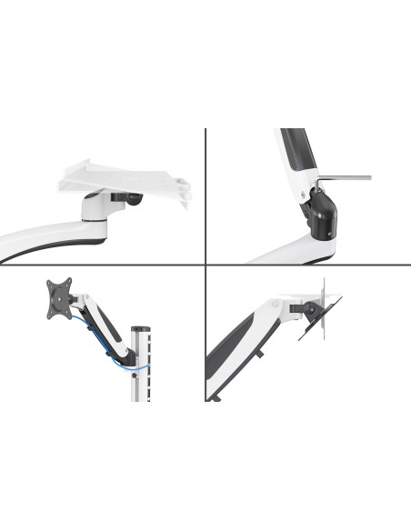 Estación de trabajo (monitor, teclado, maus) Montaje en la pared