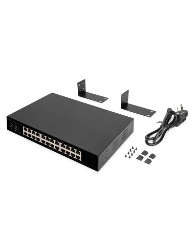 Conmutador de red Gigabit de 24 puertos,10/100/1000