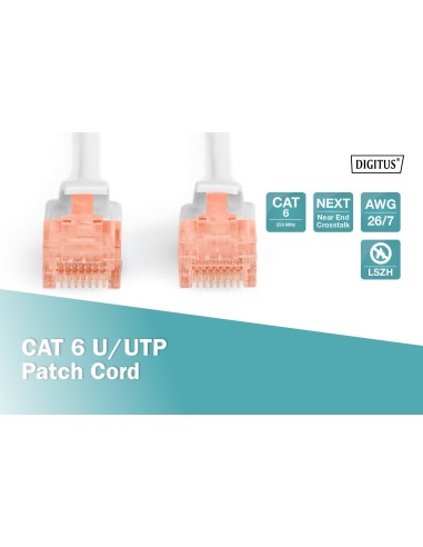 Latiguillo CAT 6 U-UTP 5,00 m color gris