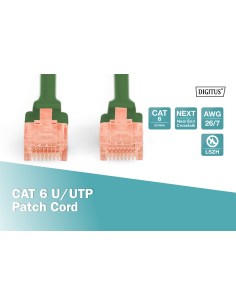Latiguillo CAT 6 U-UTP, longitud 3,00 m, color verde 2