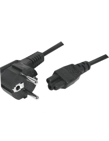 Cable de alimentación PC CEE7/C5 tripolar negro - 1,8 m