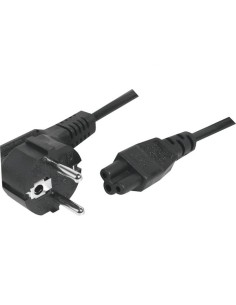 Cable de alimentación PC CEE7 / C5 3 polos negro - 3,0 m