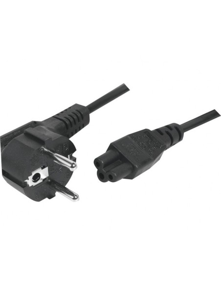 Cable de alimentación PC CEE7 / C5 3 polos negro - 3,0 m